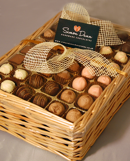 Simms Haulage chocolate baskets